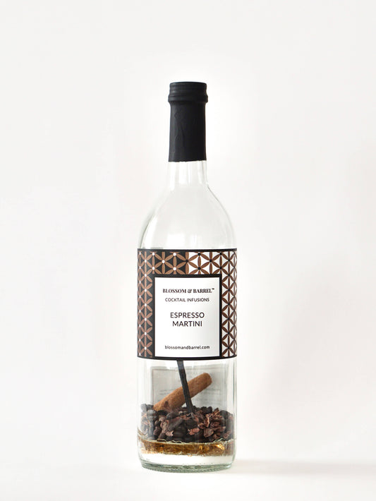 Bottle of Espresso Martini cocktail mix 